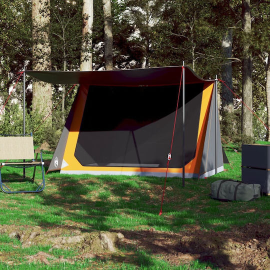 vidaXL Σκηνή Camping Γκρι για 2 Άτομα 214x161x120εκ.