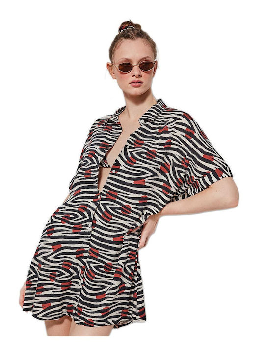 Gisela Mehrfarbiger Kimono Für Damenbademode