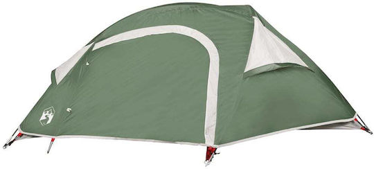 vidaXL Camping Tent Green with Double Cloth for 1 Person Waterproof 230x140x83cm