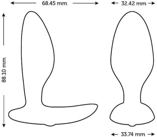 We-Vibe Πρωκτική Σφήνα με Δυνατότητα Ασύρματης Λειτουργίας και Δόνηση Small Ροζ 6.845cm