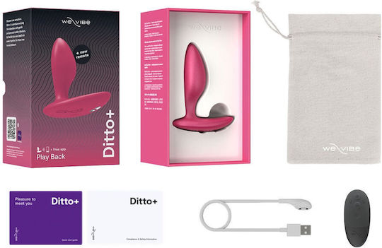 We-Vibe Πρωκτική Σφήνα με Δυνατότητα Ασύρματης Λειτουργίας και Δόνηση Small Ροζ 6.845cm