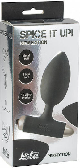 Anal Plug with Vibration Black