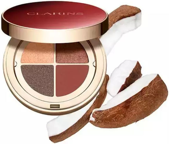 Clarins 4-colour Eyeshadow Palette Παλέτα με Σκιές Ματιών σε Στερεή Μορφή 10 Maple Gradation 4.2gr