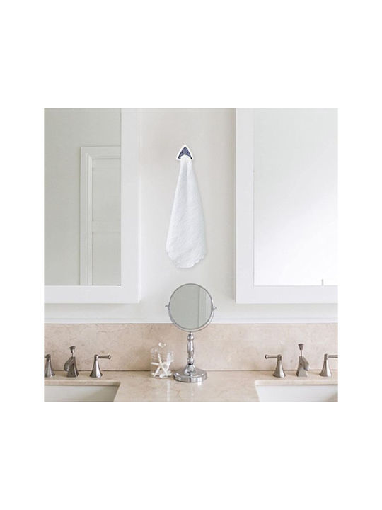Single Wall-Mounted Bathroom Hook ​2.3x2.3cm White