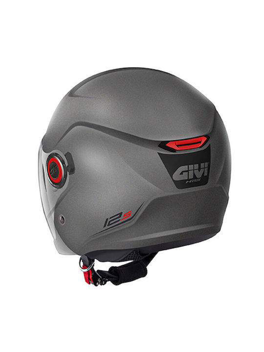 Givi H12.5 Jet Mat Titanium Motorradhelm Jet ECE 22.06 1250gr