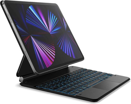 Dexnor Flip Cover με Πληκτρολόγιο στα Αγγλικά US Μπλε (iPad Air 13" 2024/2025/2026)