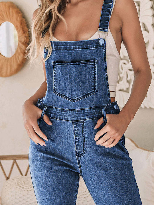 Amely Damen Jumpsuit Denim Blue