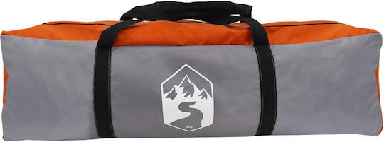 vidaXL Camping Tent Tunnel Gray with Double Cloth for 1 Person 210x100x94cm