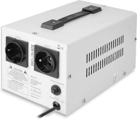 Volt Polska AVR-PRO-1000VA Compact Σταθεροποιητής Τάσης Servo 1000VA
