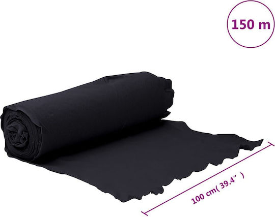 vidaXL 4009856 Геотекстил За Земно Покритие 150гр/м² 1x1м Черен