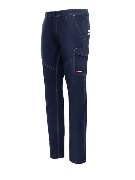 Payper Worker Stretch Reflective Work Trousers Navy Blue