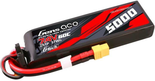Gens Ace G-tech Μπαταρία Li-Po 7.4V 5000mAh 60C 2S XT60 για Τηλεκατευθυνόμενο