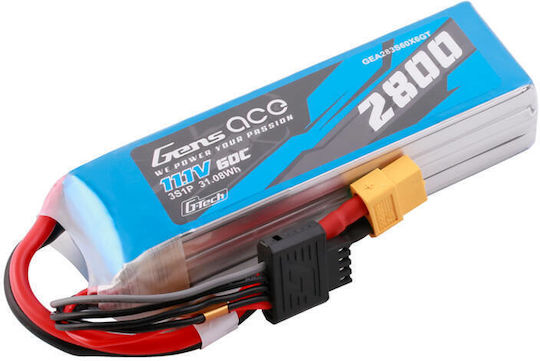 Gens Ace Μπαταρία Li-Po 11.1V 2800mAh για Drone 2τμχ