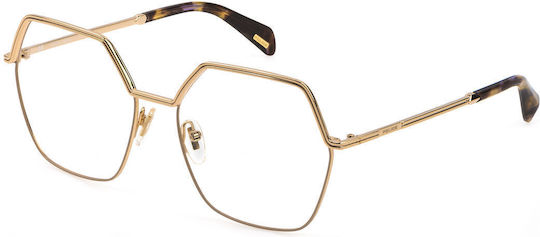 Police Metal Prescription Eyeglass Frame Black VK049 L00M