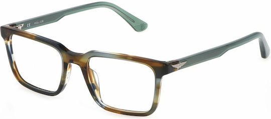 Police Metal Prescription Eyeglass Frame Black VK561 0530