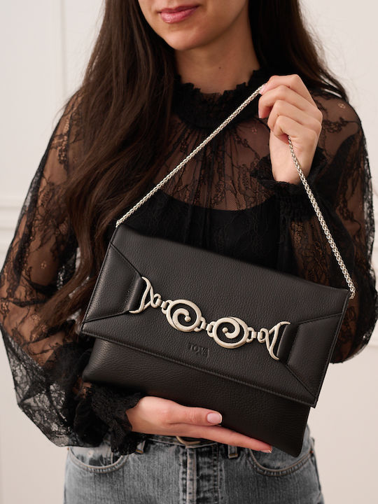 Take Me To An Event Leather Women's Clutch Black
