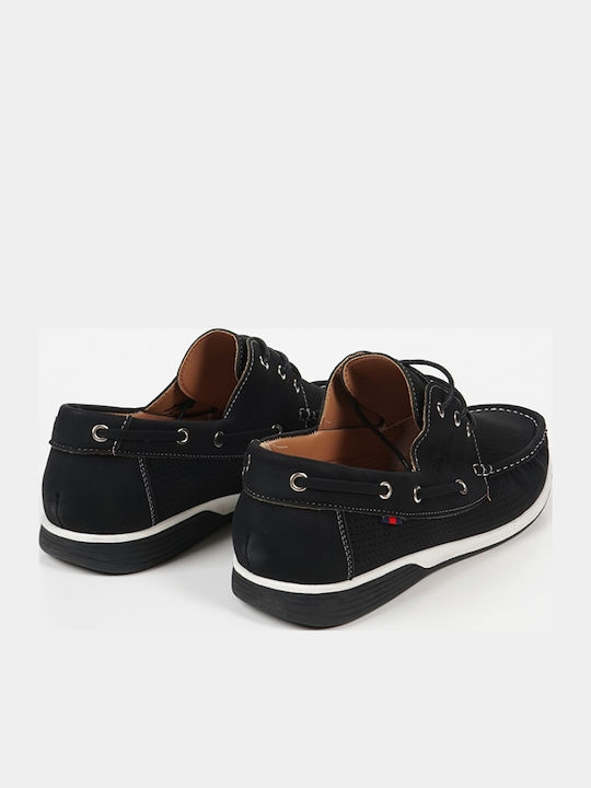 Ανδρικά Boat Shoes σε Μαύρο Χρώμα