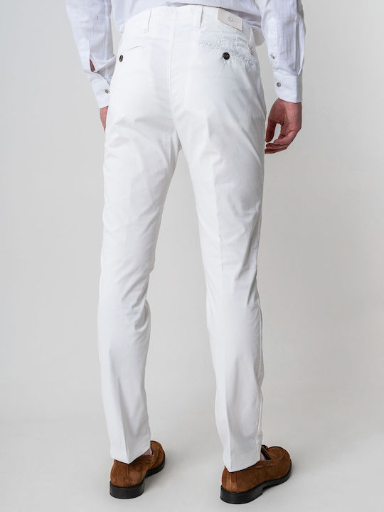 Fourten Industry Pantaloni pentru bărbați White