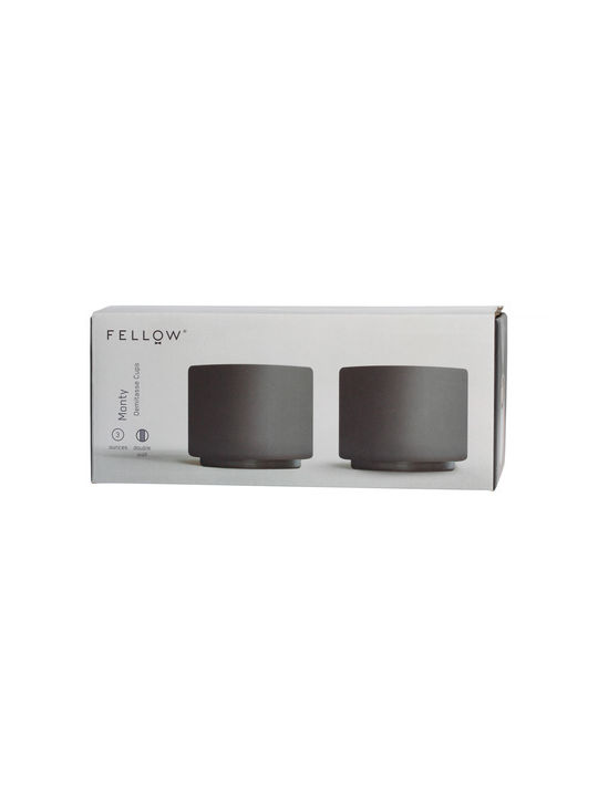 Fellow Set Căni Espresso Ceramice Negre 90ml 2buc