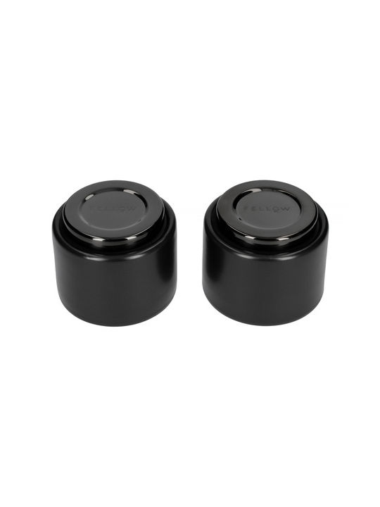 Fellow Set Căni Espresso De ceramică Negre 90ml 2buc