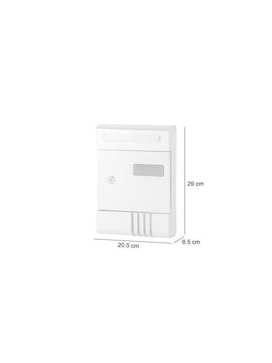 Strend Pro Cutie Poștală pentru Exterior Metalic în Culoarea Argintiu 29x20.5x6.5cm Strend Pro Cutie Poștală pentru Exterior Metalic în Culoarea Argintiu 29x20.5x6.5cm