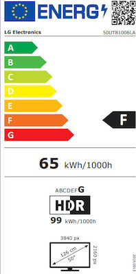 LG Smart Τηλεόραση 50" 4K UHD LED 50UT81006LA HDR (2024)