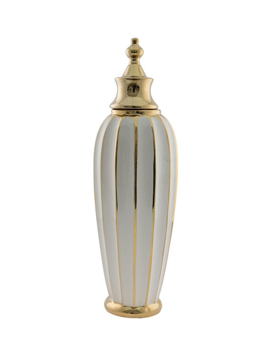 Zen Collection Decorative Vase Gold 15x15x49cm