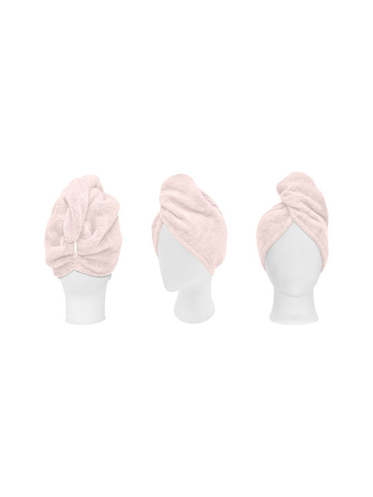 Beauty Home Πετσέτα Προσώπου Turban Art 3410 Ροζ
