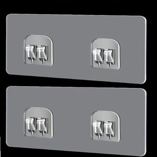 Haken Badezimmer Einzeln Schrauben ​6x14cm Inox Transparentes