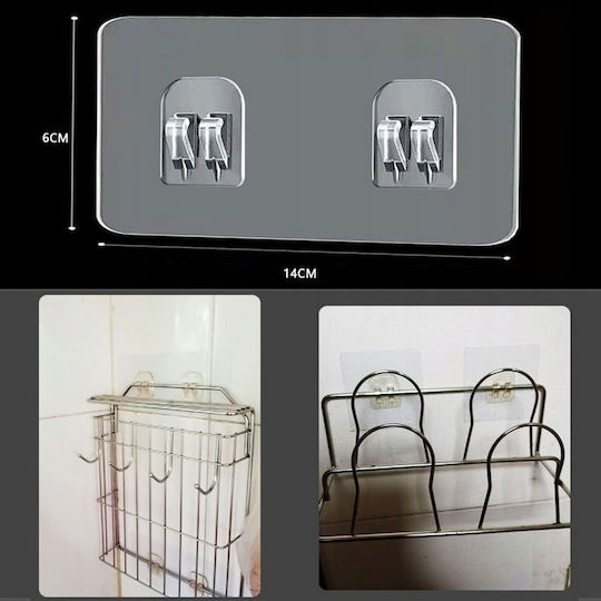 Haken Badezimmer Einzeln Schrauben ​6x14cm Inox Transparentes