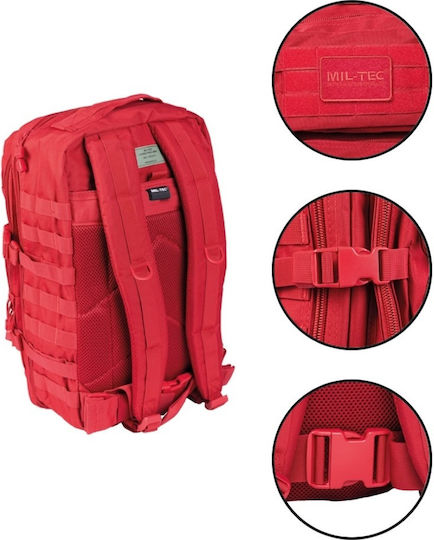 Mil-Tec Assault Laser Cut Στρατιωτικό Σακίδιο Πλάτης Κόκκινο 36lt