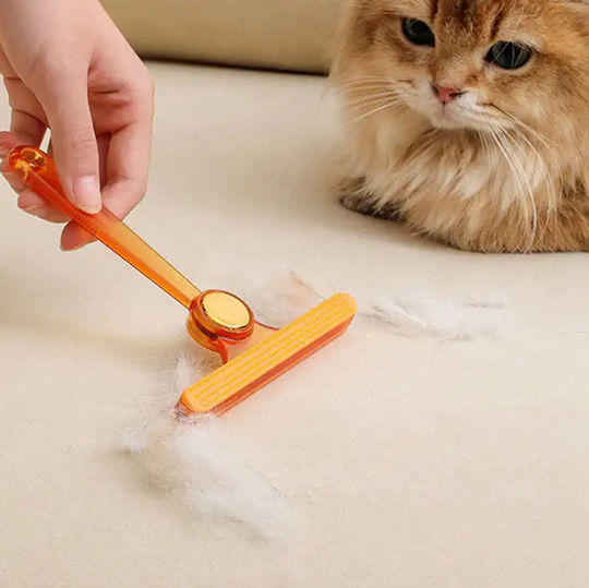 Brush Dogs for Hair Removal Orange