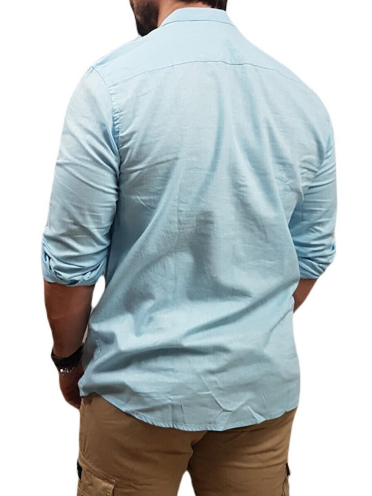 Rebase Linen Shirt Regular Fit Light Blue
