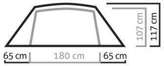 Salewa Denali III Σκηνή Camping Geodesic (Γεωδαιτική) Γκρι με Διπλό Πανί για 3 Άτομα 310x230x107εκ. Cactus Grey
