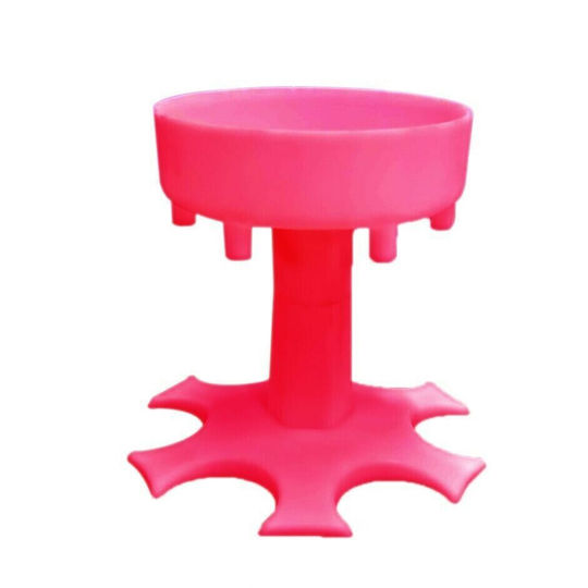 Alcohol Dispenser Glasses Zola Plastic 13x11 Cm Pink