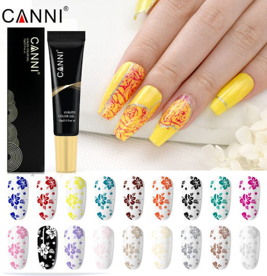 Canni Stamping Color Nail Art Gel Falsche Nagelgel AC13 15gr