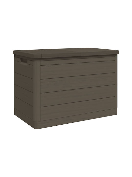 vidaXL Outdoor Storage Box 160lt Brown L77.5xW44.5xH53cm