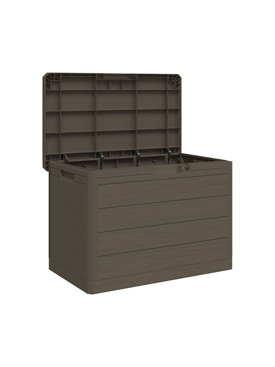 vidaXL Outdoor Storage Box 160lt Brown L77.5xW44.5xH53cm