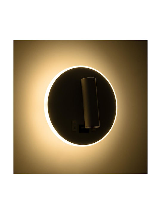 GloboStar Lady-R Modern Leuchte Wand mit Integrierter LED und Neutralweißes Licht 15x7cm