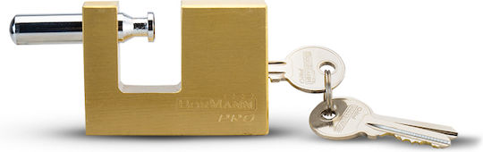Bormann Bronze Vorhängeschloss Monoblock mit Schlüssel 70mm Black 1Stück