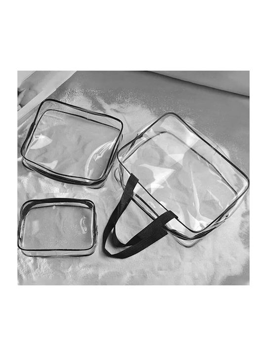 Set Toiletry Bag with Transparency 22cm