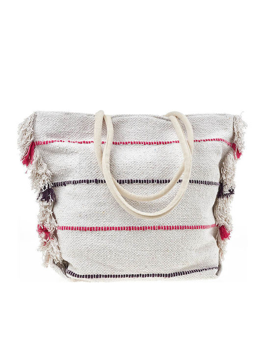 Verde Stoff Strandtasche Mehrfarbige