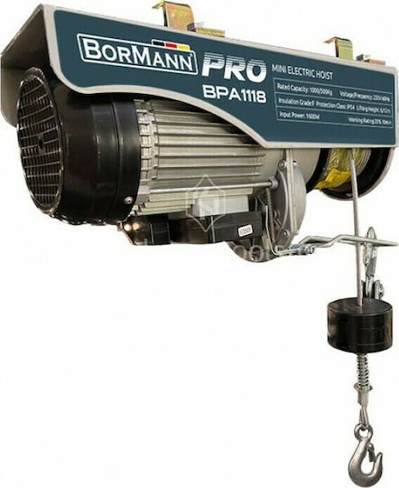 Bormann Pro Elektrohebezeug BPA5118 for Load Weight up to 500kg in Blau Color