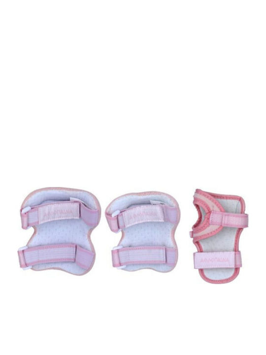 Athlopaidia Children's Protective Gear Set for Rollers Pink