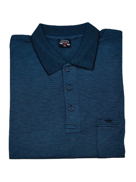 Color Colucci Men's Blouse Polo Raf Blue