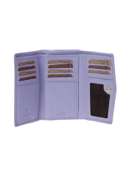 Lavor Small Leather Women's Wallet with RFID Lilac