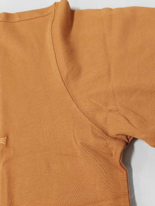 Polo Kurzarmbluse Orange