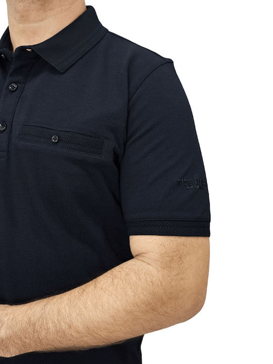 Side Effect Men's Short Sleeve Blouse Polo Navy