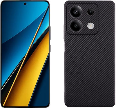 Volte-Tel Coperta din spate Silicon Rezistent Negru (Redmi Note 13 Pro 5G / Poco X6)