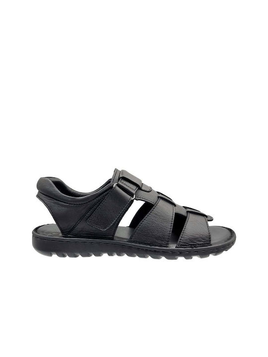 Pace Comfort Leder Herrensandalen in Schwarz Farbe